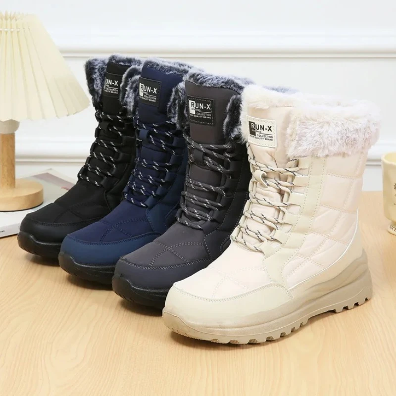Women'S Fashion Hiking Boots - Winter Plush Warm Women Snow Boots