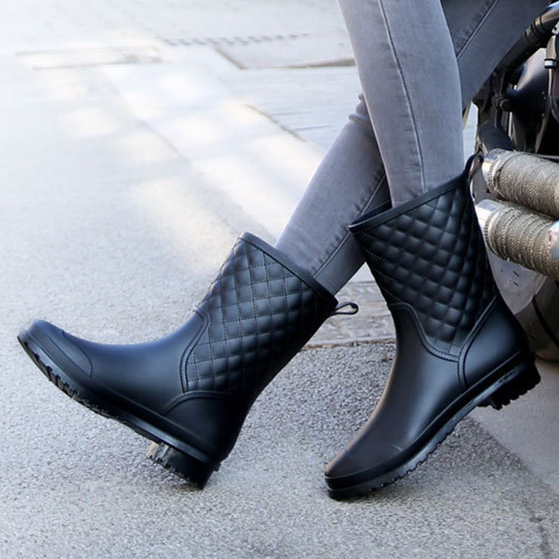 Women'S Fashion Gumboots - Unisex Wellies Women's Waterproof and Non-Slip