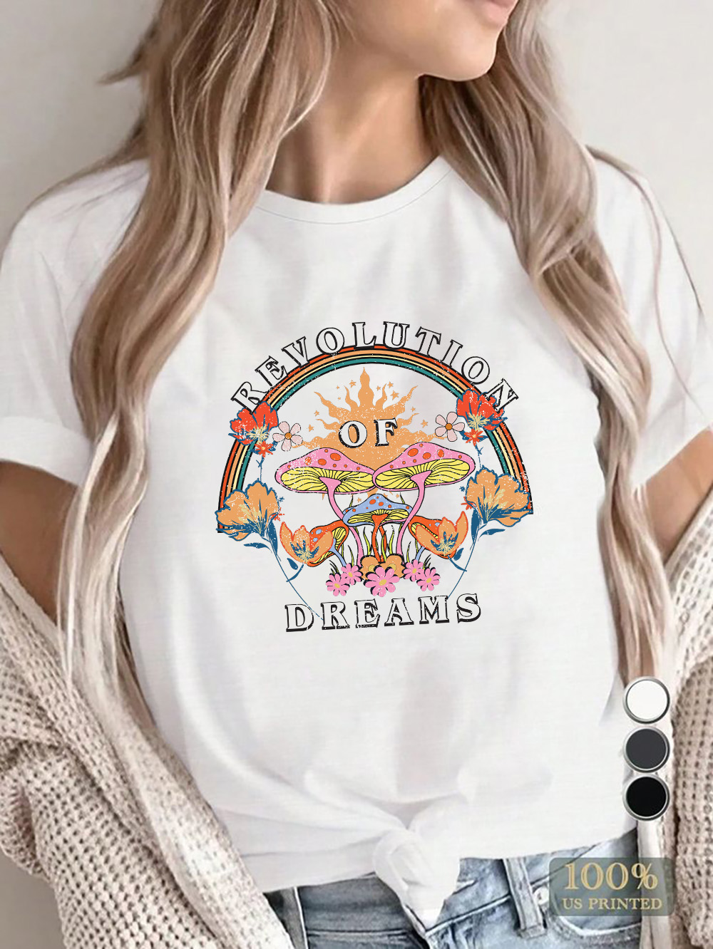 Women'S Fashion Revolution - Revolution of Dreams Mushroom Graphic Tee