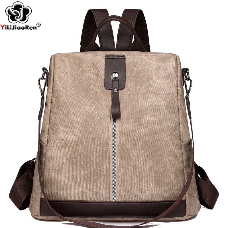 Women'S Fashion Backpack - Fashion Anti-theft Backpack Female High Quality