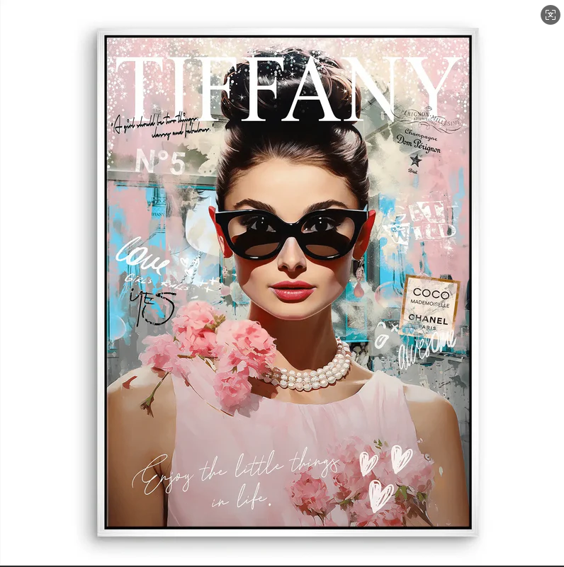 Women'S Fashion Magazines - Luxury Fashion Magazine Cover Wall Print