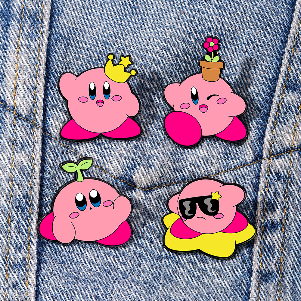 4pcs Kirby Enamel Lapel Pins S - Women'S Fashion Backpack ulasan dan harga