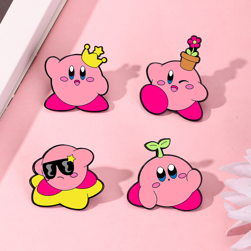 4pcs Kirby Enamel Lapel Pins S - Women'S Fashion Backpack ulasan dan harga