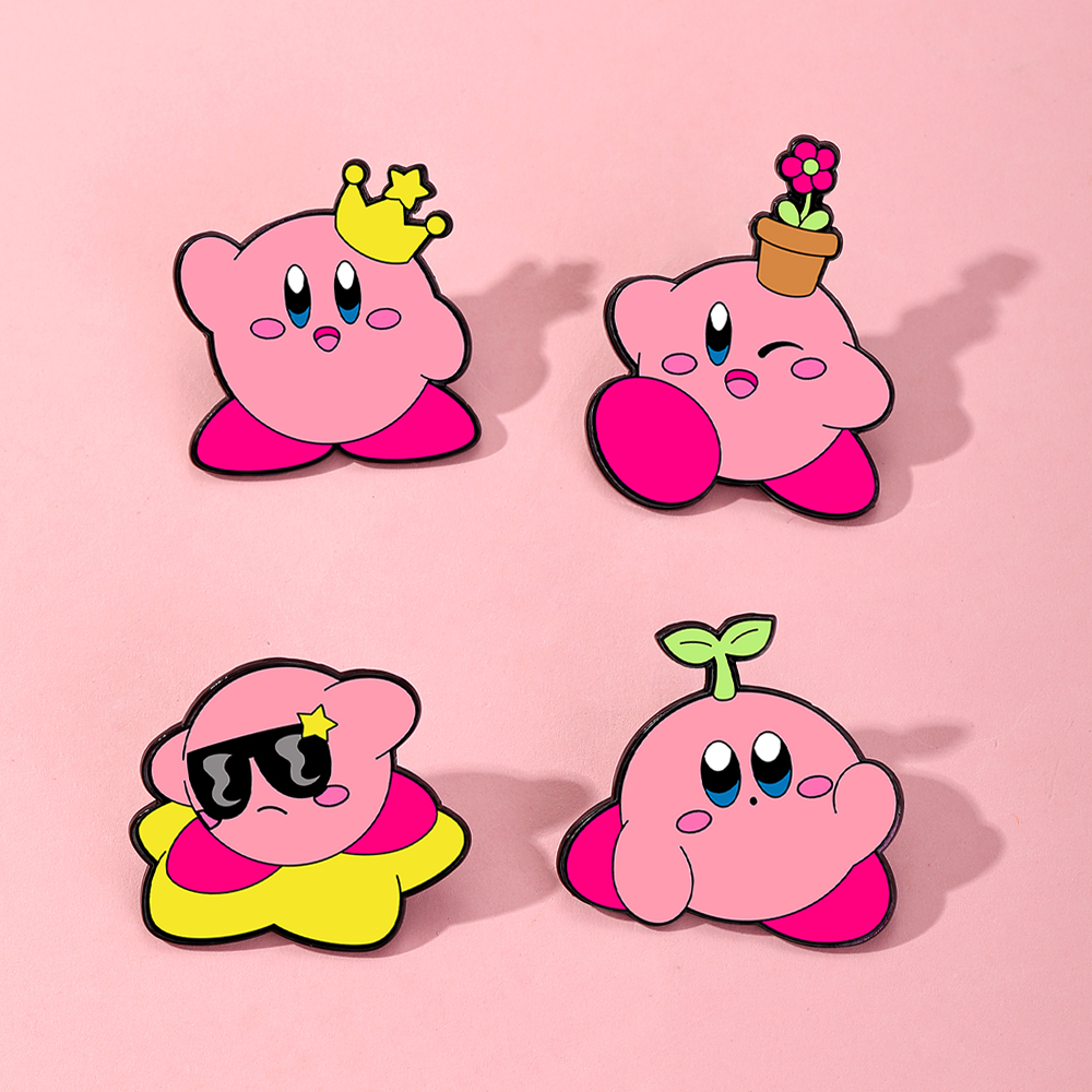 4pcs Kirby Enamel Lapel Pins S - Women'S Fashion Backpack ulasan dan harga