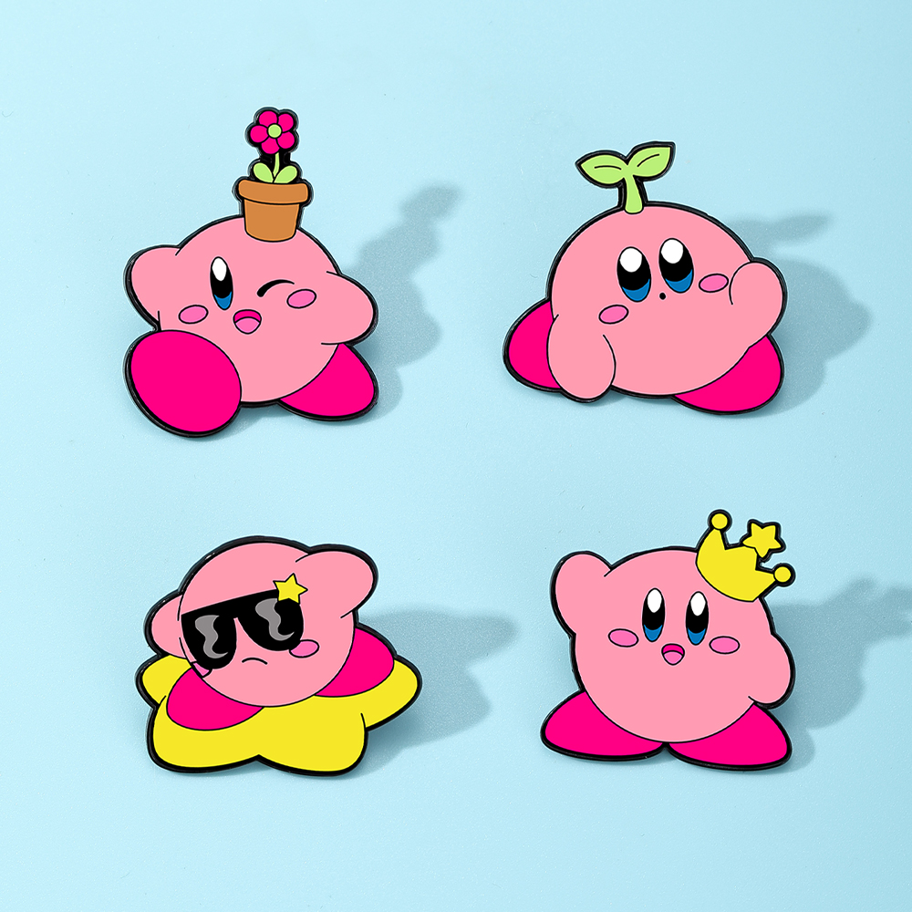 4pcs Kirby Enamel Lapel Pins S - Women'S Fashion Backpack ulasan dan harga