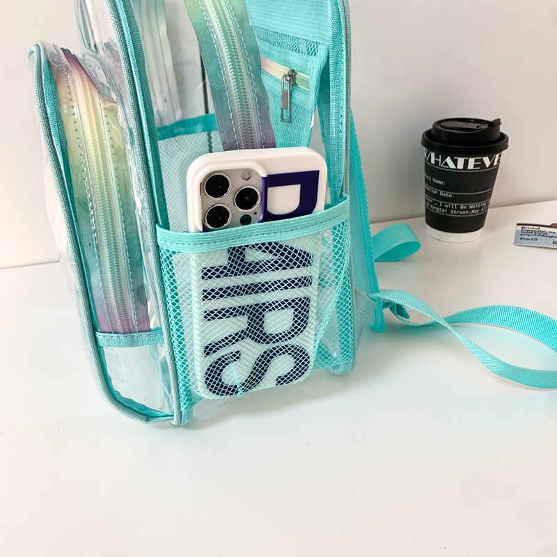 PVC Transparent Zipper Large C - Women'S Fashion Backpack ulasan dan harga