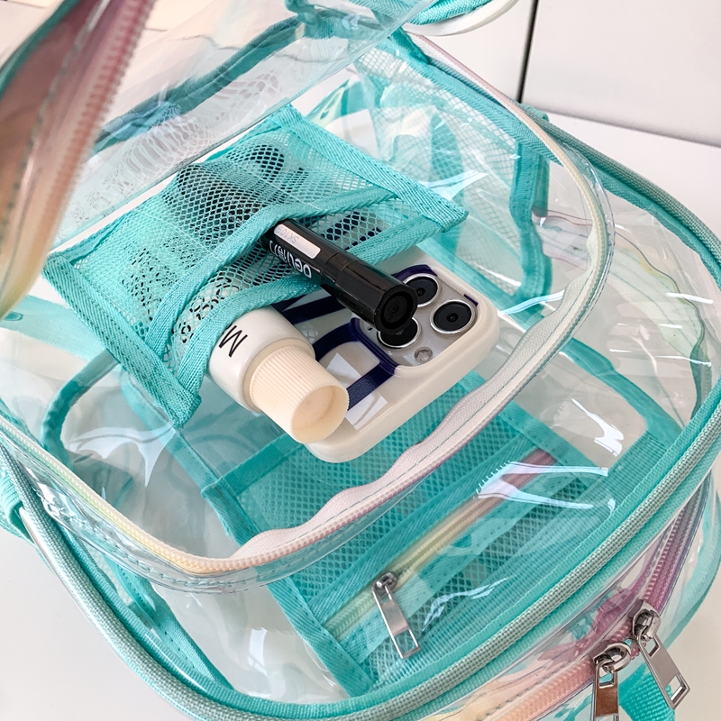 PVC Transparent Zipper Large C - Women'S Fashion Backpack ulasan dan harga