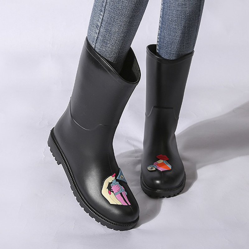 Women's Rain Shoes Fashion Sol - Women'S Fashion Gumboots ulasan dan harga