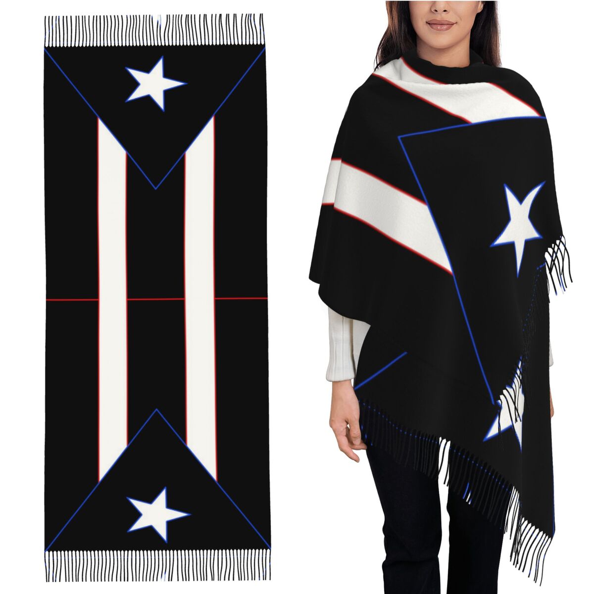 Boricua Revolution Scarf Tasse - Women'S Fashion Revolution ulasan dan harga