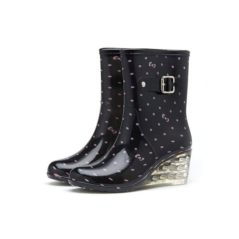 Women's Wellies Fashion Buckle - Women'S Fashion Gumboots ulasan dan harga