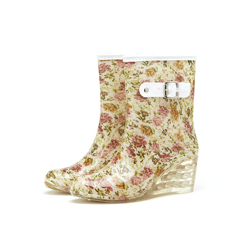 Women's Wellies Fashion Buckle - Women'S Fashion Gumboots ulasan dan harga