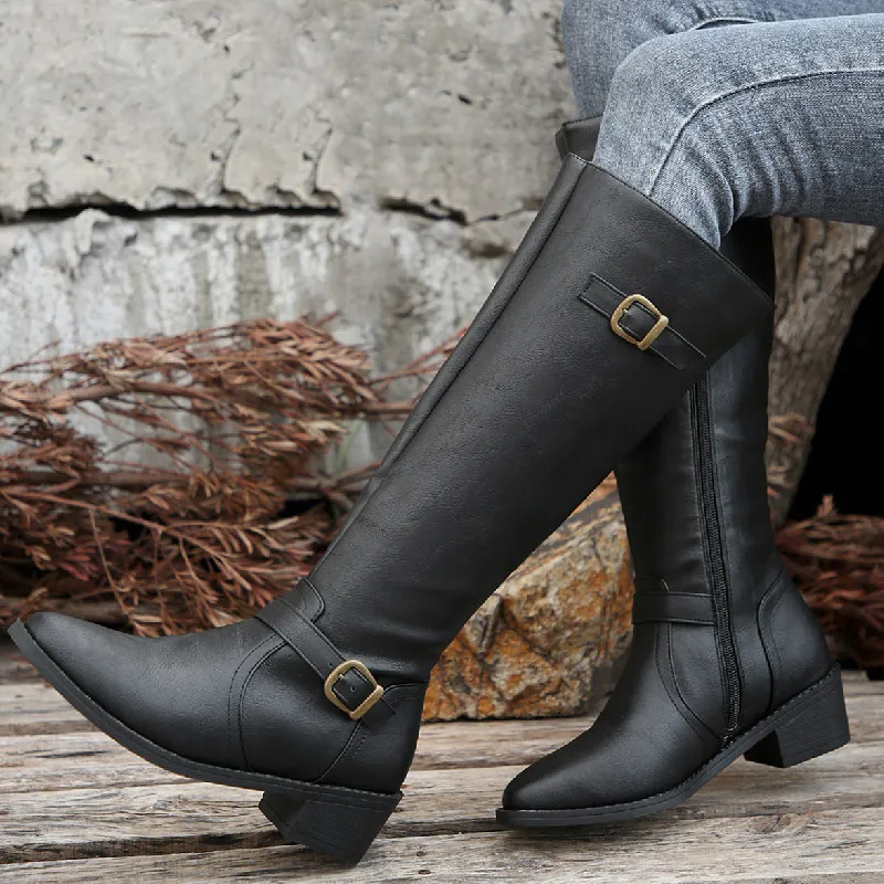 Woman Thick Heeled Long Boots  - Women'S Fashion Winter 2025 ulasan dan harga