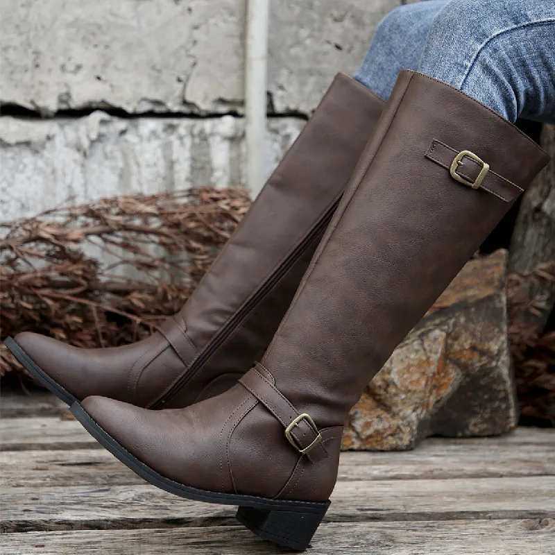 Woman Thick Heeled Long Boots  - Women'S Fashion Winter 2025 ulasan dan harga