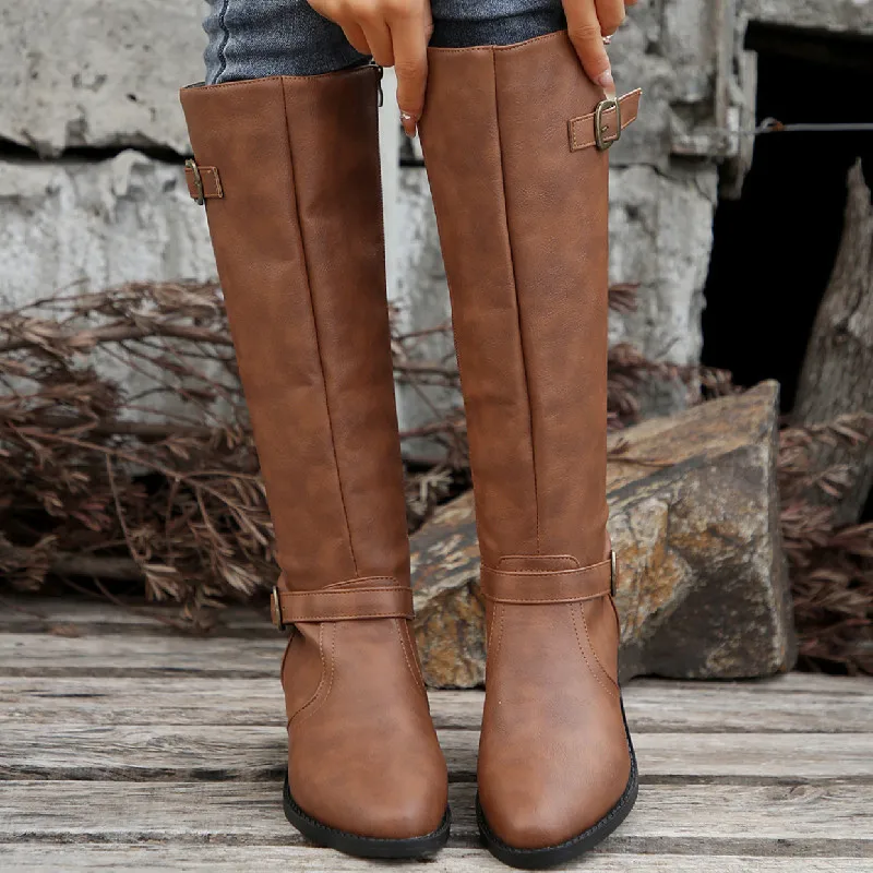 Woman Thick Heeled Long Boots  - Women'S Fashion Winter 2025 ulasan dan harga