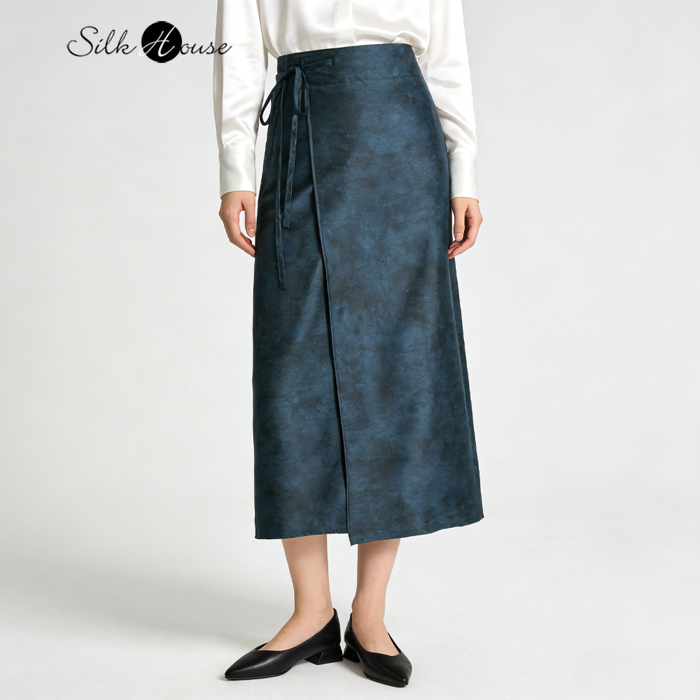 2026 New Blue Gilded Satin 100 - Women'S Fashion Gilded Age ulasan dan harga