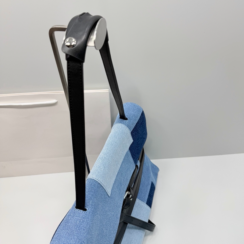 Color Block Denim Handbag Cros - Crossbody Bag Women ulasan dan harga
