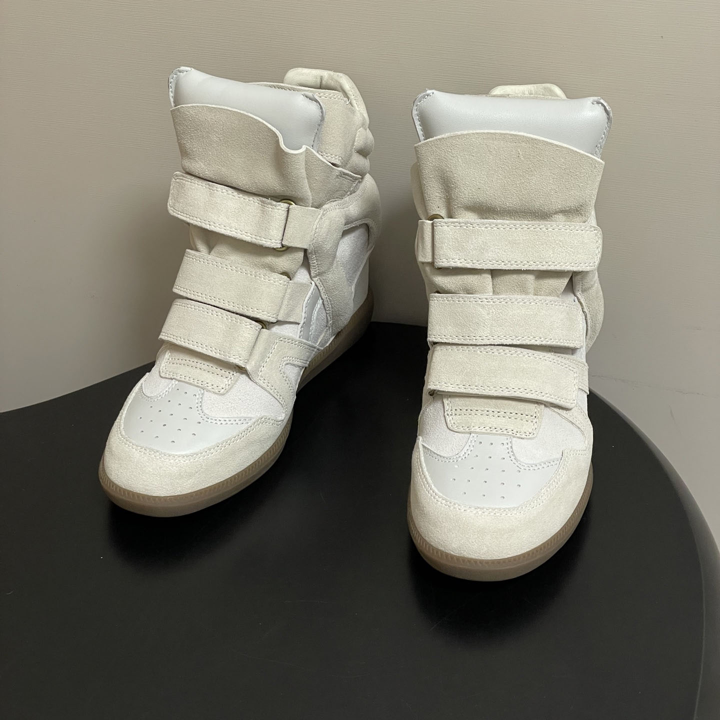 Women's Suede Leather Wedge Sn - Sneakers Fashion Women ulasan dan harga