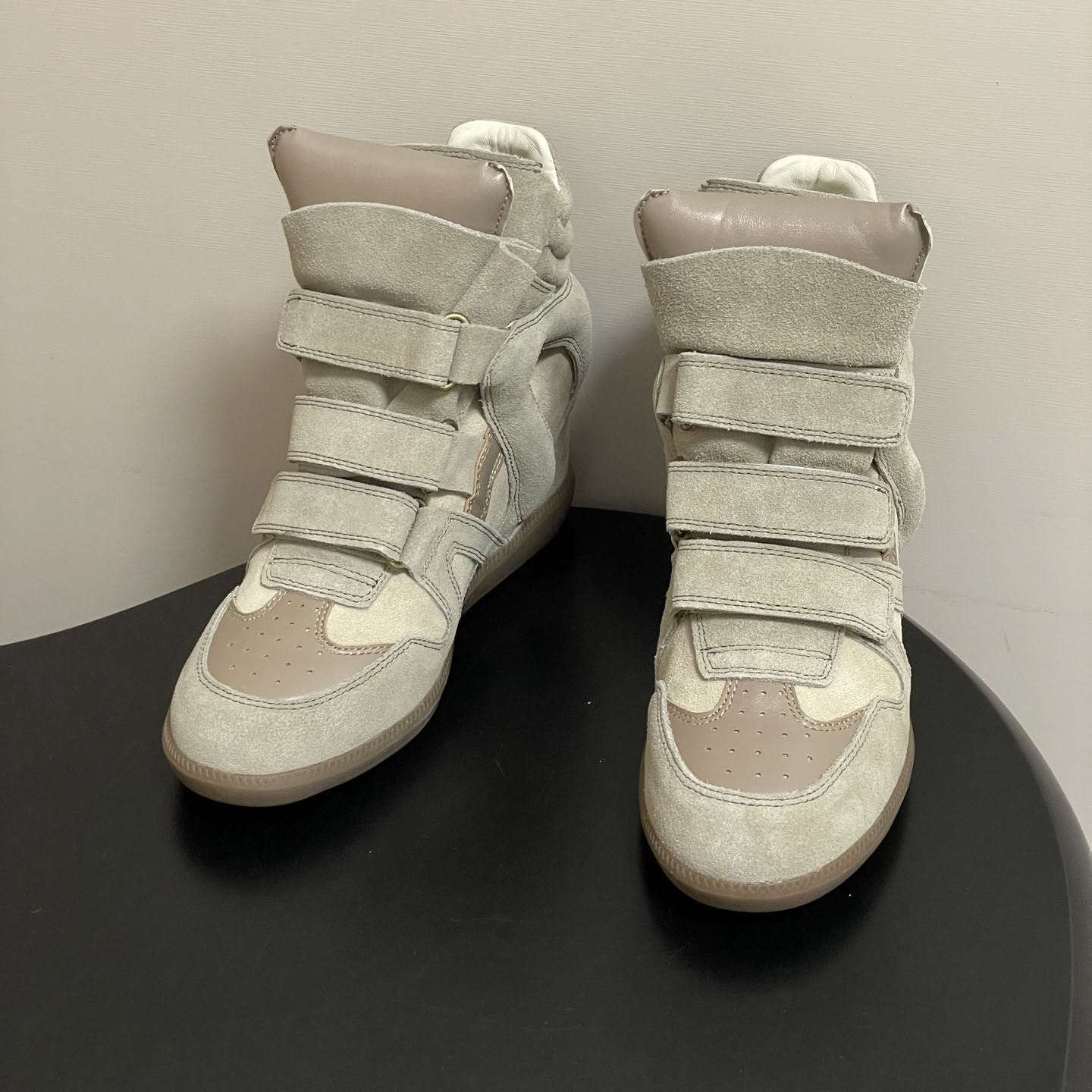 Women's Suede Leather Wedge Sn - Sneakers Fashion Women ulasan dan harga