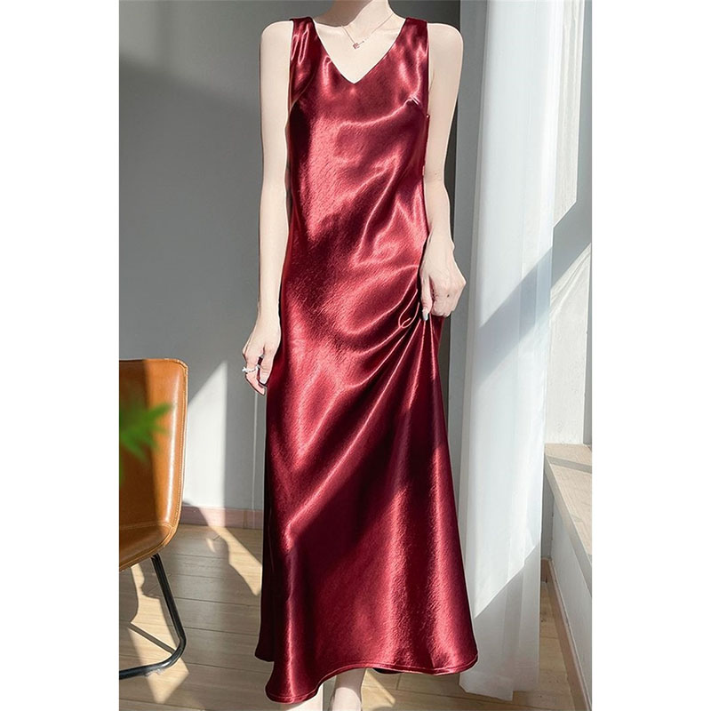 Women High-end Gilded Satin Lo - Women'S Fashion Gilded Age ulasan dan harga