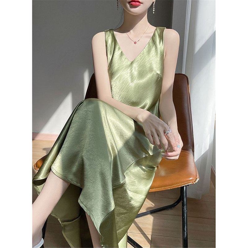 Women High-end Gilded Satin Lo - Women'S Fashion Gilded Age ulasan dan harga