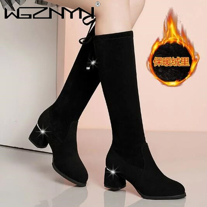 Women Autumn Winter Black Knee - Women'S Fashion Winter 2025 ulasan dan harga
