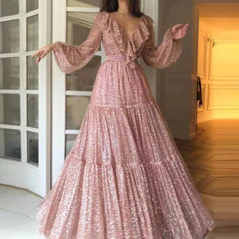 Fashion Mesh Gilded Long Sleev - Women'S Fashion Gilded Age ulasan dan harga