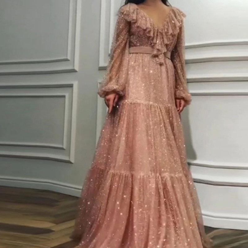 Fashion Mesh Gilded Long Sleev - Women'S Fashion Gilded Age ulasan dan harga