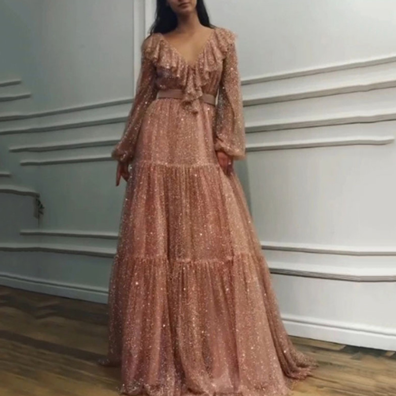 Fashion Mesh Gilded Long Sleev - Women'S Fashion Gilded Age ulasan dan harga