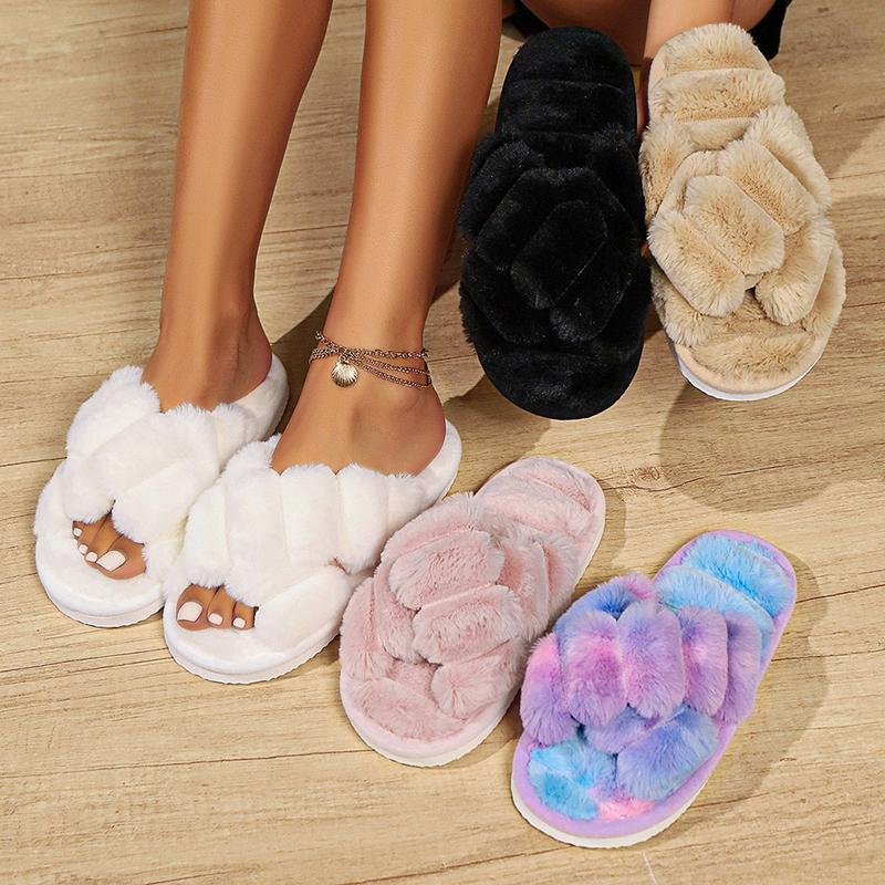 Fluffy Slippers Women House 20 - Women'S Fashion Spring 2025 ulasan dan harga