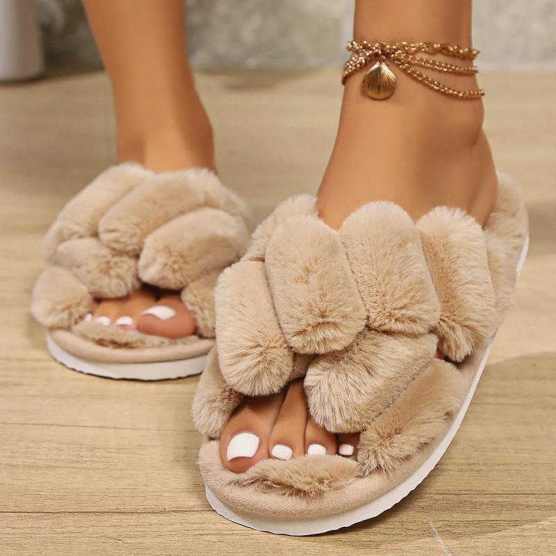 Fluffy Slippers Women House 20 - Women'S Fashion Spring 2025 ulasan dan harga