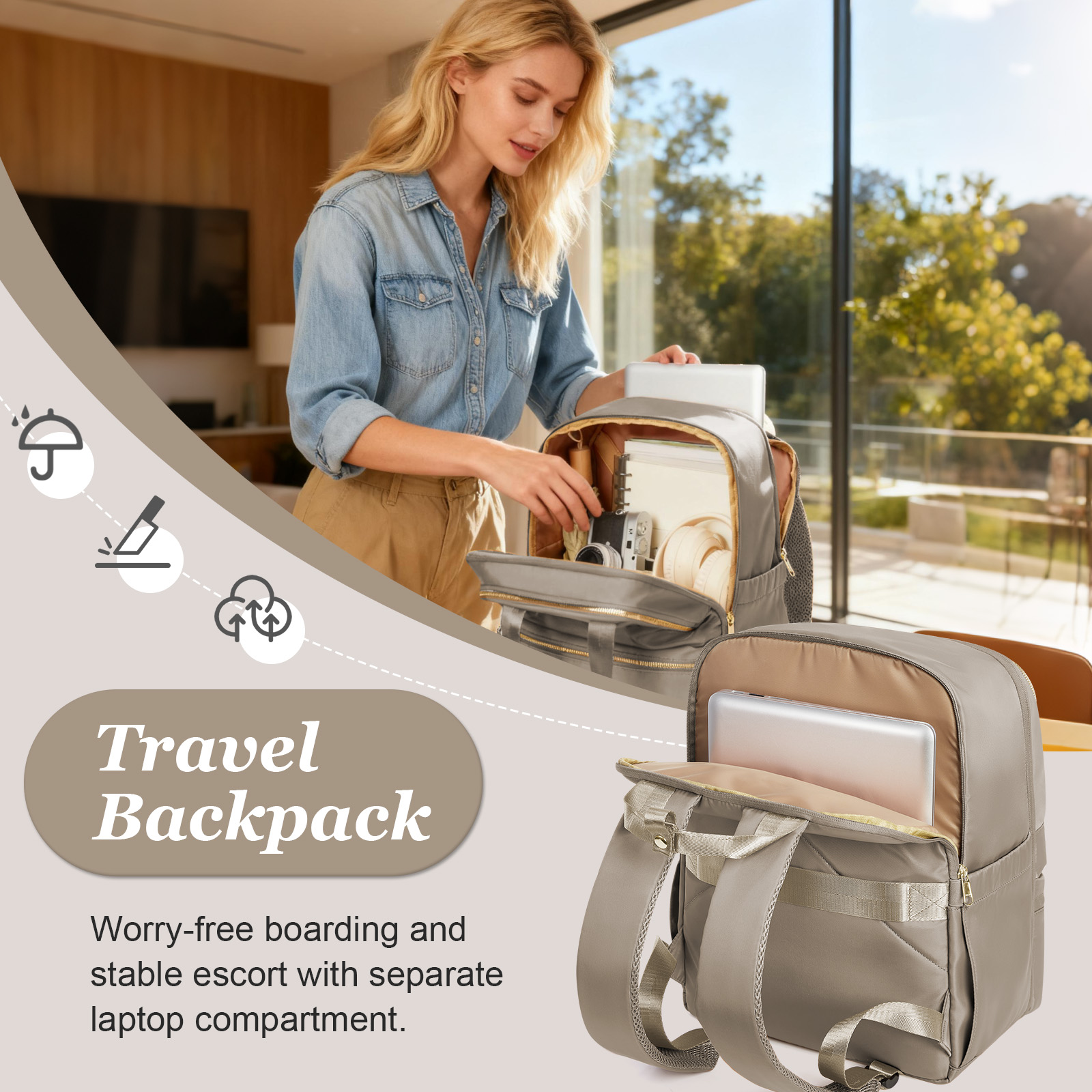 Ryanair 40x30x20 Travel Backpa - Women'S Fashion Backpack ulasan dan harga