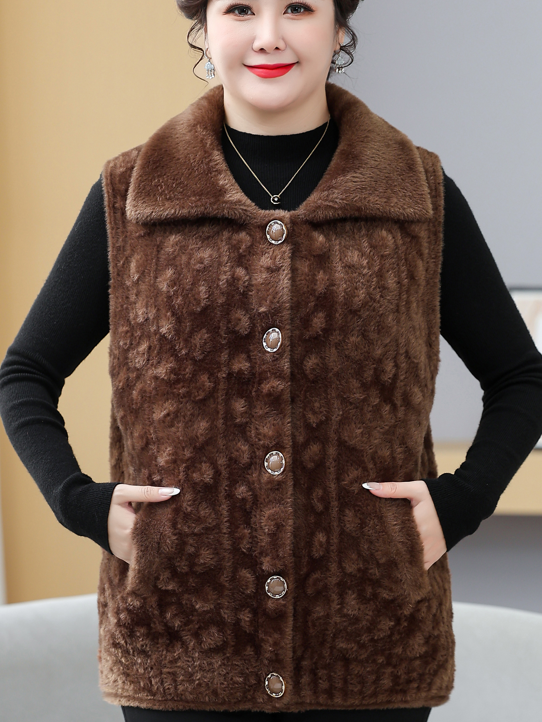 Thickened Woolen Coat for Midd - Women Fashion Over 60 ulasan dan harga