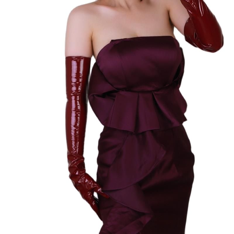 60cm Extra Long Patent Leather - Women Fashion Over 60 ulasan dan harga