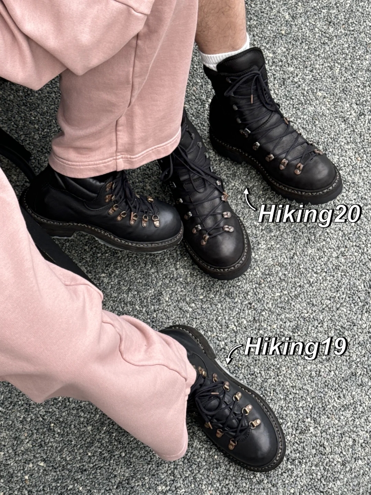 Unisex Black Leather Lace Up H - Women'S Fashion Hiking Boots ulasan dan harga