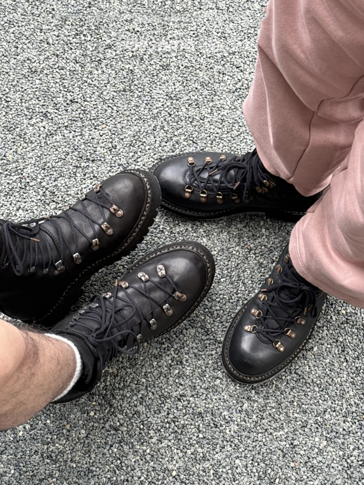 Unisex Black Leather Lace Up H - Women'S Fashion Hiking Boots ulasan dan harga