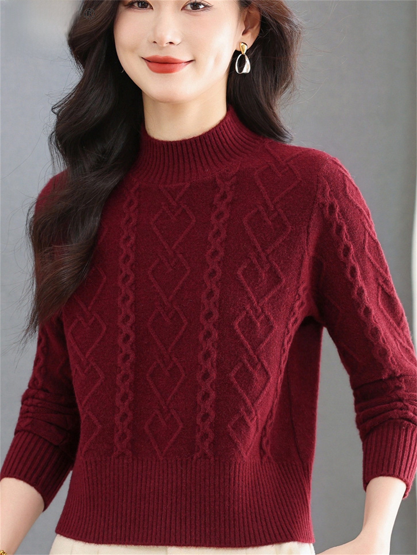 Fashionable Knitted Woolen Swe - Women Fashion Over 60 ulasan dan harga