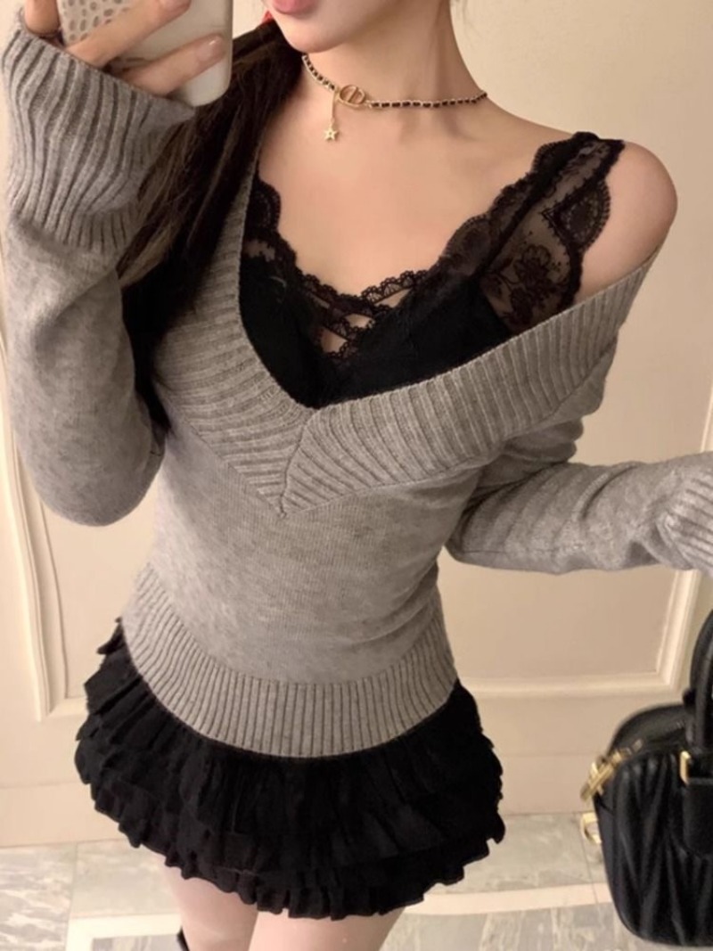 Women's Sweater Gyaru V-Neck K - Women'S Fashion Trends Fall 2025 ulasan dan harga