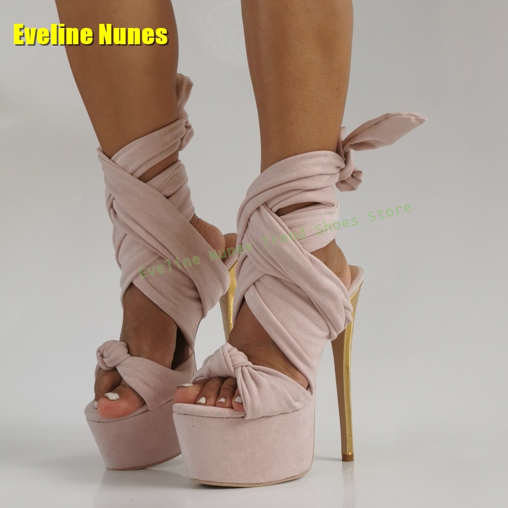Pink Ankle Strap Sexy Sandals  - Women'S Fashion Spring 2025 ulasan dan harga