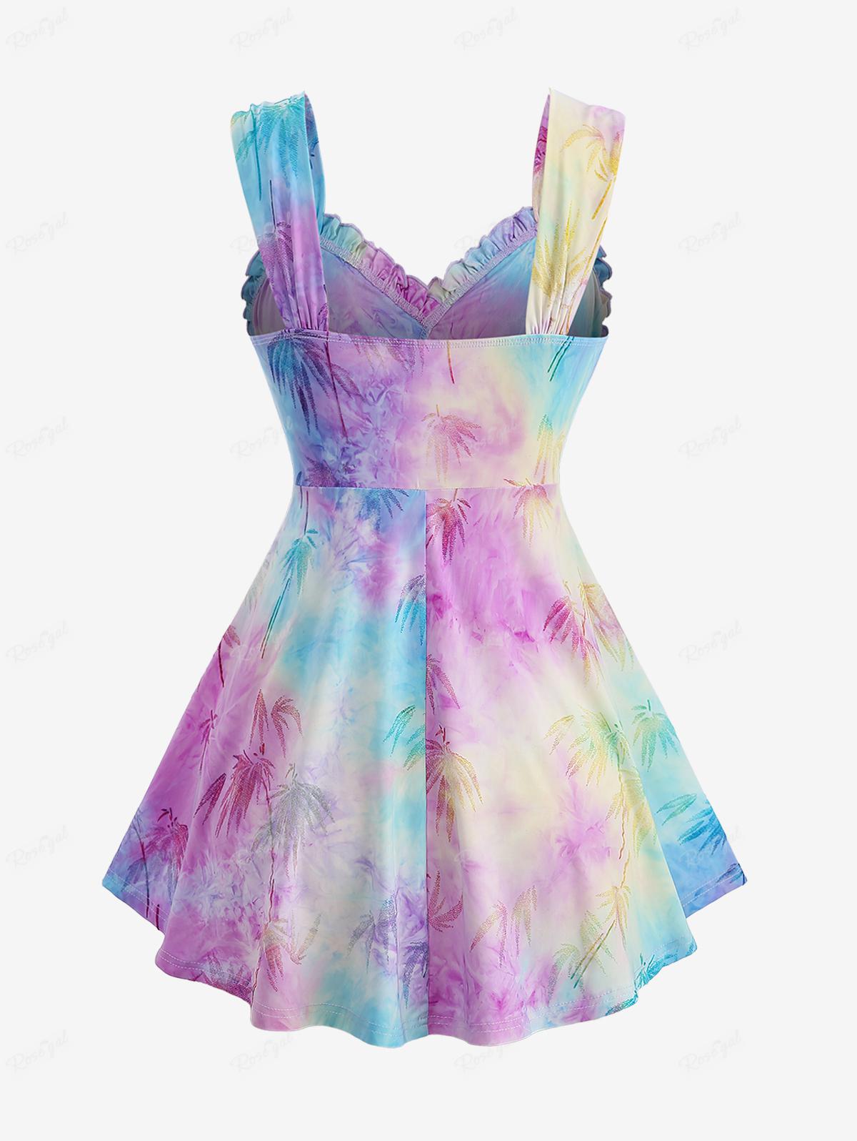 ROSEGAL Plus Size Ombre Tie Dy - Women'S Fashion Vest Tops ulasan dan harga