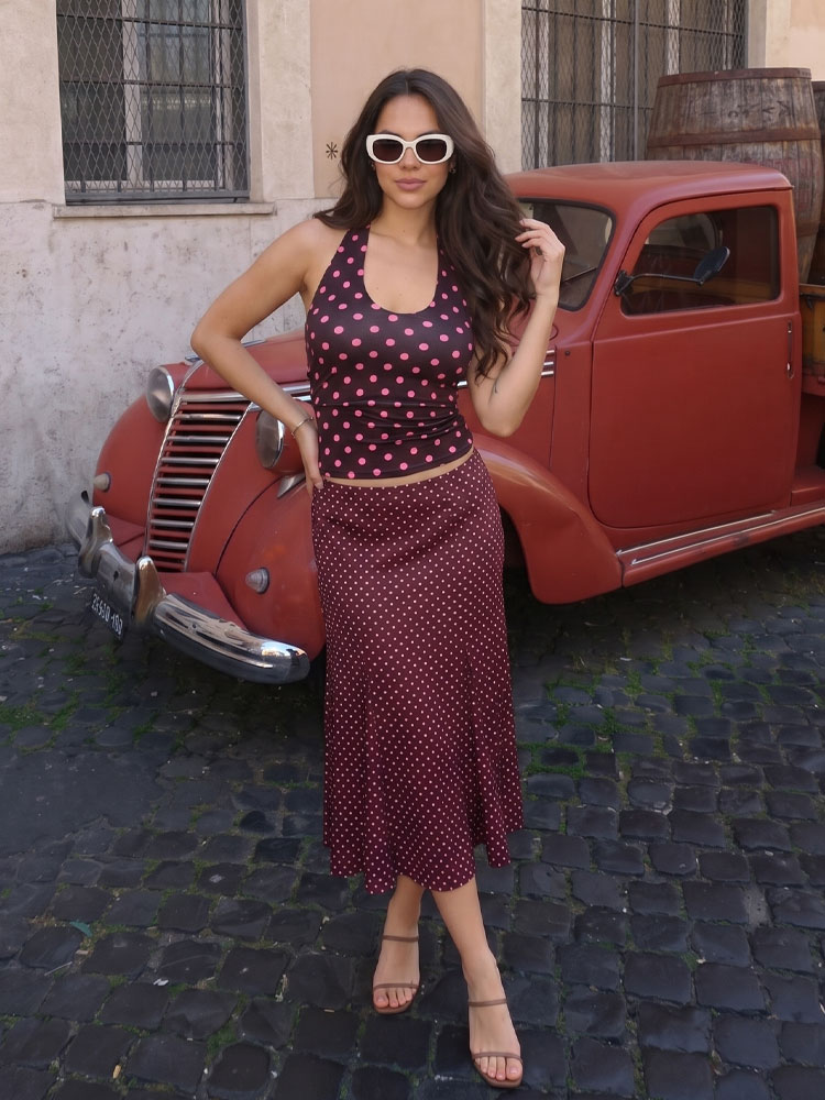 HH Fashion Retro Women Polka D - Women'S Fashion Vest Tops ulasan dan harga