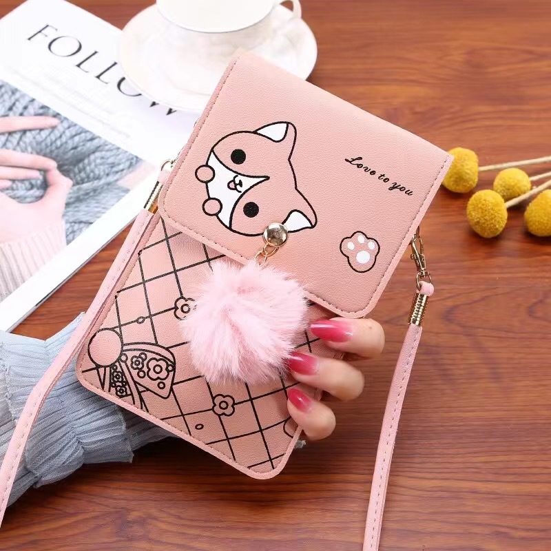 Cute Cartoon Pattern Touch-Scr - Crossbody Bag Women ulasan dan harga