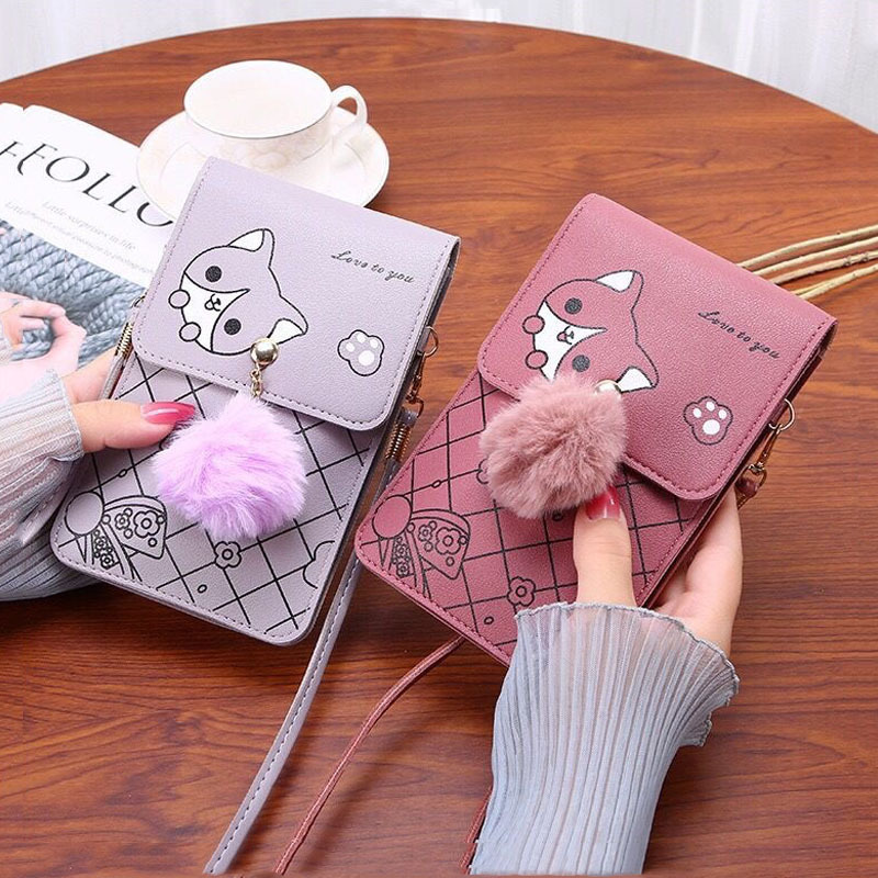 Cute Cartoon Pattern Touch-Scr - Crossbody Bag Women ulasan dan harga