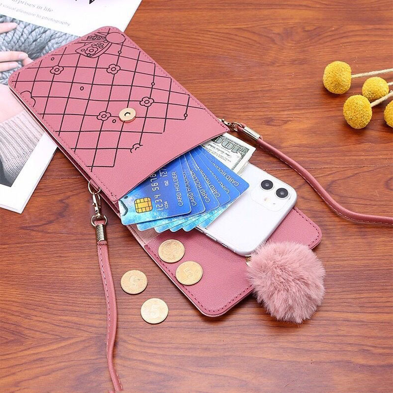 Cute Cartoon Pattern Touch-Scr - Crossbody Bag Women ulasan dan harga