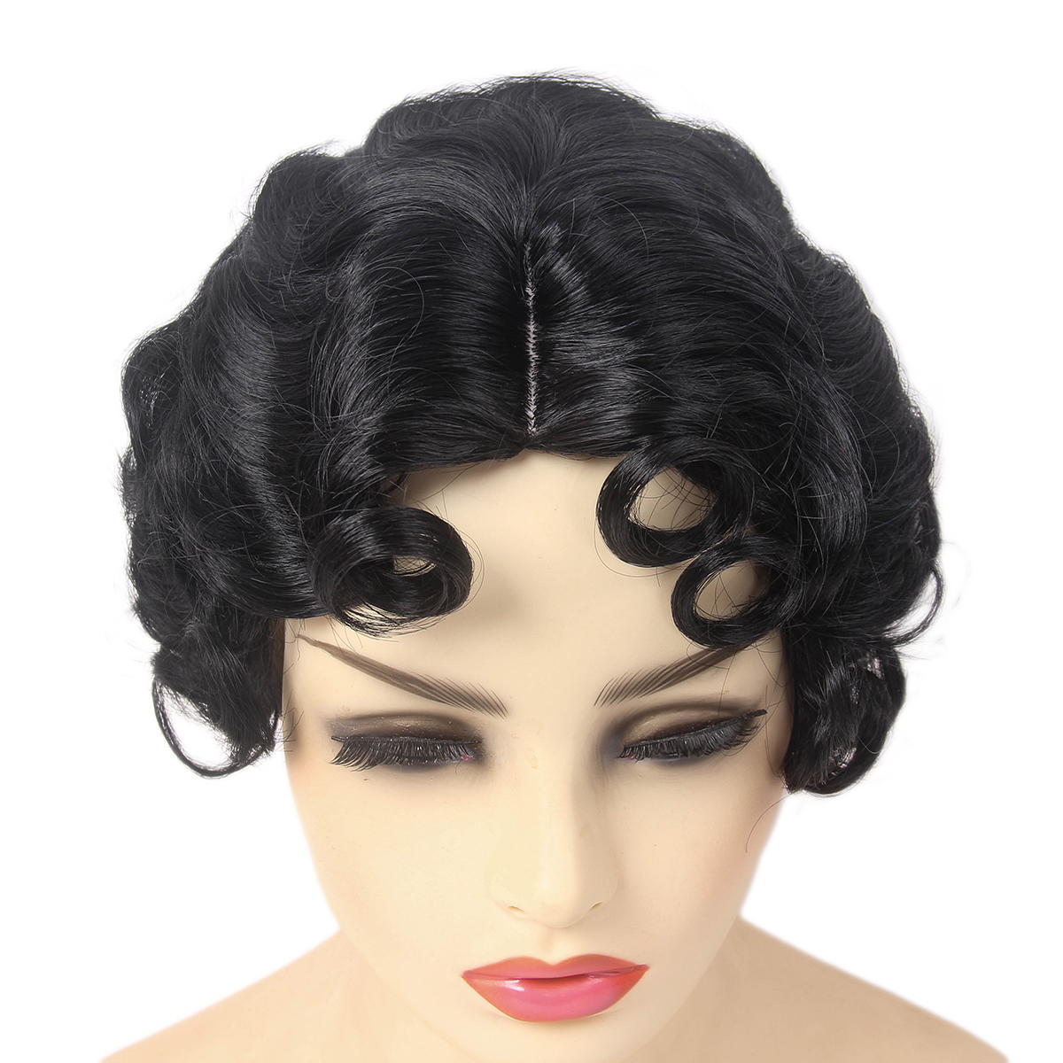 REEWES  Short Curly Finger Wav - Women'S Fashion Of The 1920S ulasan dan harga