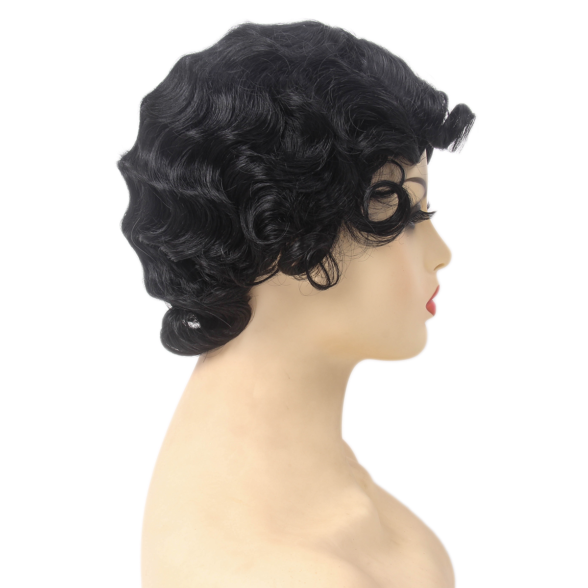 REEWES  Short Curly Finger Wav - Women'S Fashion Of The 1920S ulasan dan harga