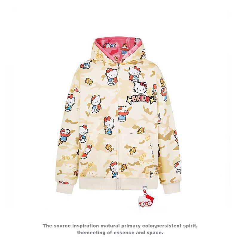 Ins New Hello Kitty Bapes Camo - Women'S Fashion Jackets ulasan dan harga