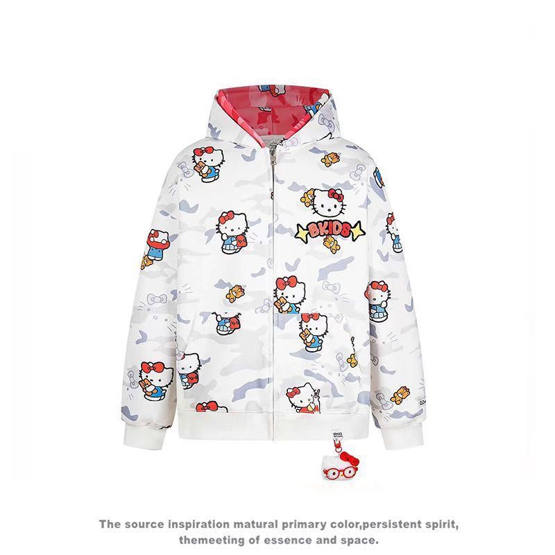 Ins New Hello Kitty Bapes Camo - Women'S Fashion Jackets ulasan dan harga