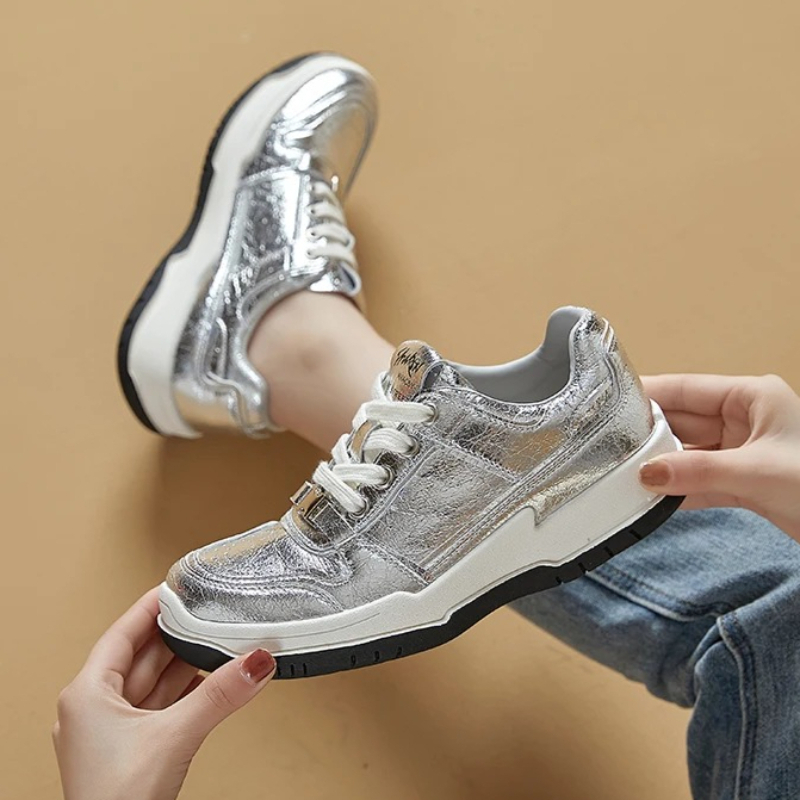 Novelty Metalized Pattern Desi - Sneakers Fashion Women ulasan dan harga