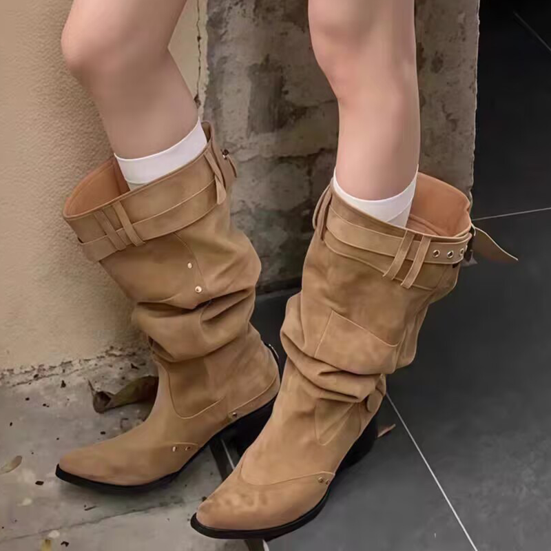 Pointed Toe Women High Boots D - Women'S Fashion Winter 2025 ulasan dan harga