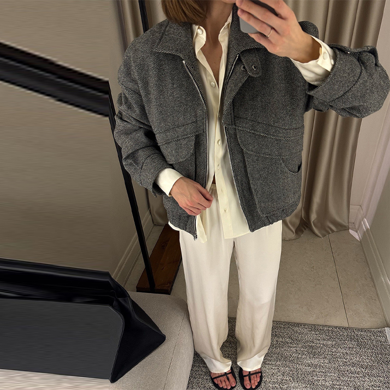 Chic Stylish Coat Stand-collar - Women'S Fashion Trends Fall 2025 ulasan dan harga